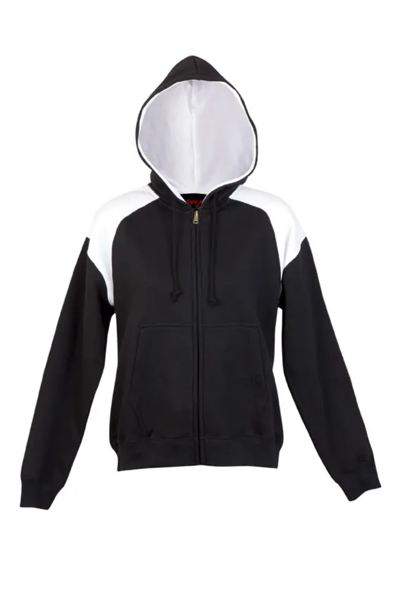 Picture of RAMO, Ladies Shoulder Contrast Zip Hoodie